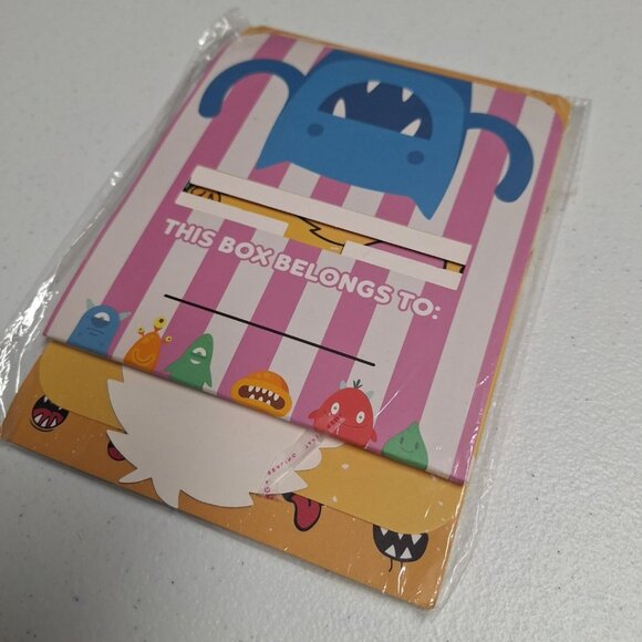 Monster Valentines 32 School Daycare Kindergarten Kids Box Stickers‎ Alphabet - Picture 5 of 6